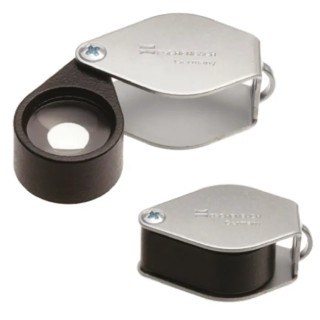 Eschenbach Metal Precision Folding Magnifier, Jewellers Loupe, 6x Magnification, 21 mm Diameter 11766