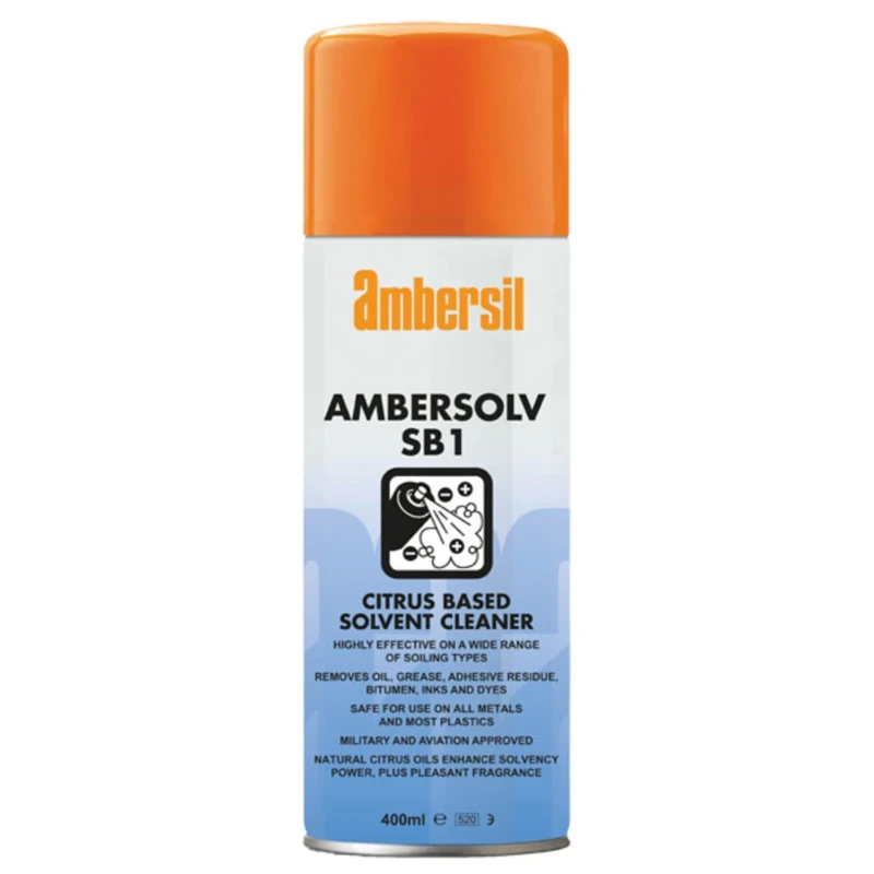 Ambersil Ambersolv SB1 Industrial Solvent Based Degreaser 400 ml Aerosol 31598-AC
