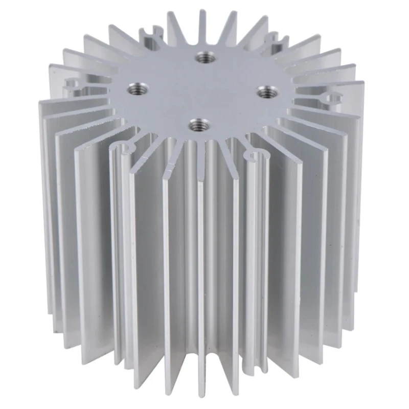 Intelligent LED Solutions Anodised Aluminium Heatsink, Silver, 50 mm Diameter, 40 mm Height ILA-HSINK-STAR-50X40MM-SVR-K