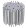 Intelligent LED Solutions Anodised Aluminium Heatsink, Silver, 50 mm Diameter, 40 mm Height ILA-HSINK-STAR-50X40MM-SVR-K