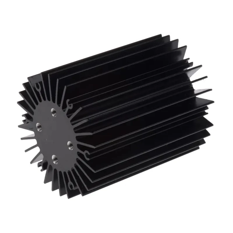 Intelligent LED Solutions Anodised Aluminium Alloy Heatsink for LED Arrays, 50mm Diameter, 60mm ILA-HSINK-STAR-50X60MM-BLK-K