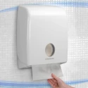 Aquarius Plastic White Wall Folded Towel Paper Towel Dispenser 320 mm x 420 mm x 320 mm 6954