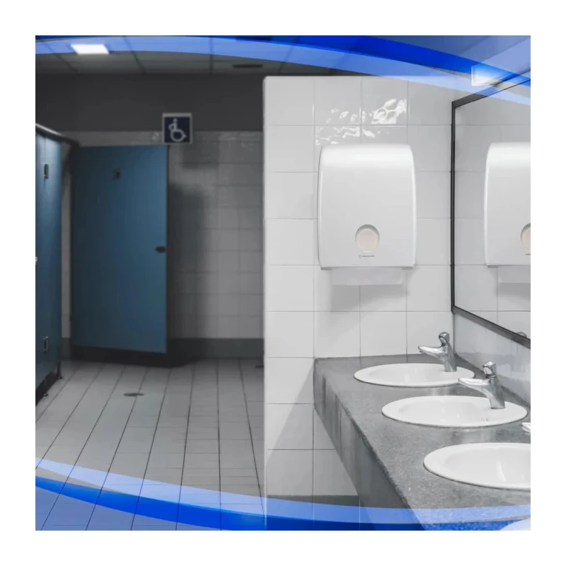 Aquarius Plastic White Wall Folded Towel Paper Towel Dispenser 320 mm x 420 mm x 320 mm 6954