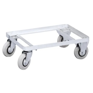Zarges Aluminium Dolly, 350mm Width x 550mm Length, Platform Aluminium, Wheel Diameter 125mm 40607