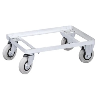 Zarges Aluminium Dolly, 350mm Width x 550mm Length, Platform Aluminium, Wheel Diameter 125mm 40607