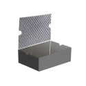 Zarges K470 Rectangular Black High Density Foam Insert for K470 Case Model 40849 550x550x220mm 43866