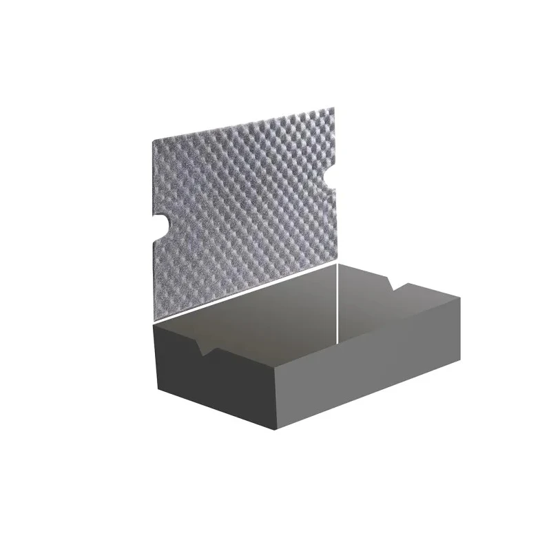 Zarges K470 Rectangular Foam Insert Foam Lining, Black, 550mm x 350mm x 250mm, For Use With K470 Case Model 40810 43862