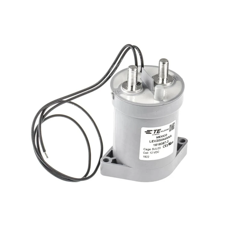 TE Connectivity LEV200 Contactor, 12V DC Coil, 1-Pole, 500A Contact Current, 900V Contact Voltage LEV200