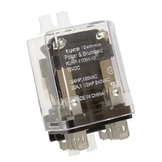 TE Connectivity Panel Power Relay 12V DC Coil 20A Switching Current DPDT KUHP-11D51-12 7-1393114-7
