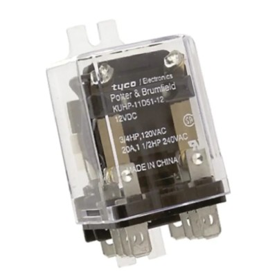 TE Connectivity Panel Power Relay 12V DC Coil 20A Switching Current DPDT KUHP-11D51-12 7-1393114-7