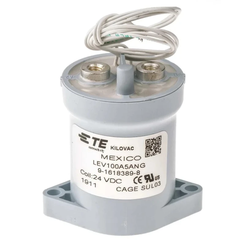 TE Connectivity LEV100 Contactor, 24V DC Coil, 1-Pole, 100 A, 6 W Power Rating, 900V Contact Voltage LEV100