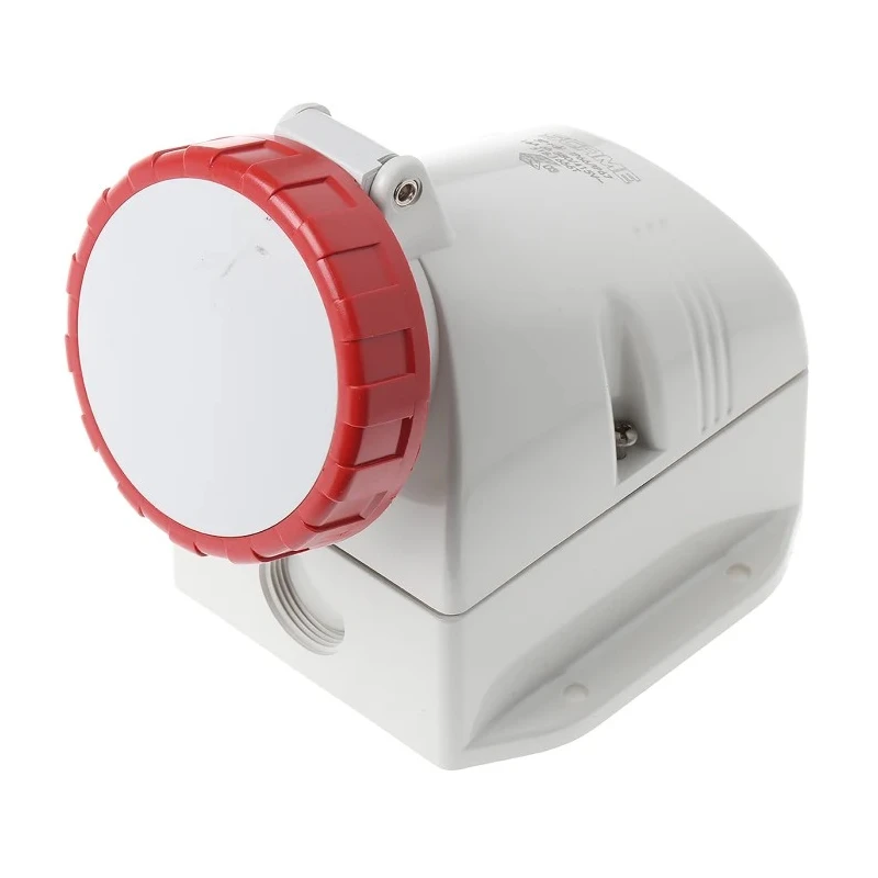 Scame 16A 415V IP66 IP67 Red Wall Mount Industrial Power Connector 3P+PE OPTIMA-TOP 518.1656T