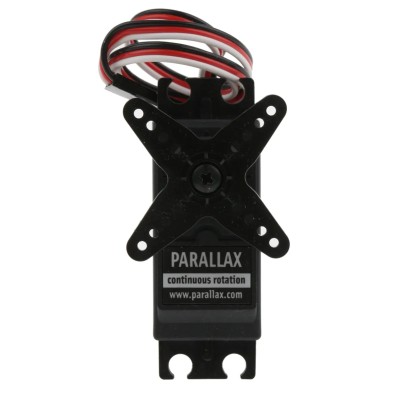Parallax Inc 4V, 6 V Continuous Rotation Servo Motor, 50rpm Speed, 27 Ncm Max Output Torque, 20.8 mm Shaft Diameter 900-00008