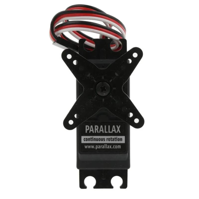 Parallax Inc 4V, 6 V Continuous Rotation Servo Motor, 50rpm Speed, 27 Ncm Max Output Torque, 20.8 mm Shaft Diameter 900-00008