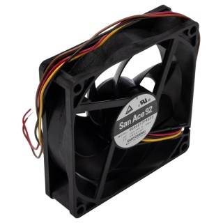 Sanyo Denki San Ace 9GA Series Axial Fan, 12V DC, 3.36W Power, 116 m³/h Airflow, 280mA Current, 92x92x25 mm 9GA0912P4G03