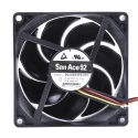 Sanyo Denki San Ace 9GA Series Axial Fan 24V DC 4.8W 200mA 92mm x 92mm x 25mm 5000rpm 132m³/h 43dB 9GA0924P4J03