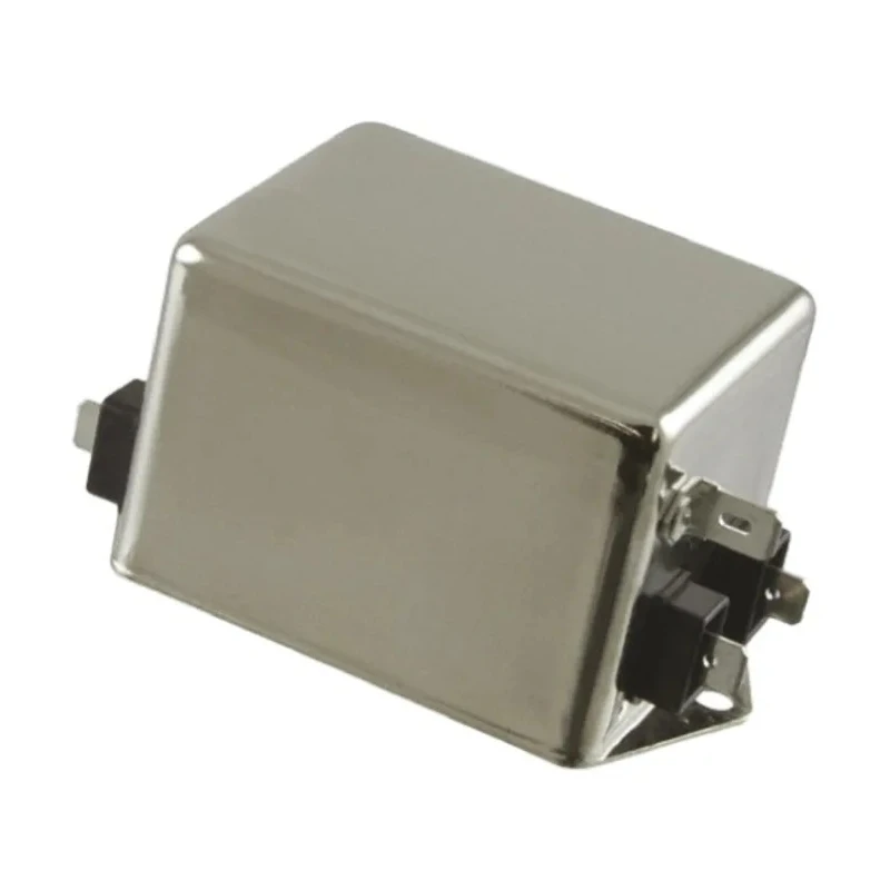 TE Connectivity Corcom T Series Flange Mount RFI Filter 6A 250V AC 50/60Hz Fast-On Terminals 6ET1