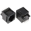TE Connectivity RJ45 Socket Female Through Hole Cat3 Unshielded Straight 1 Port 8 Way 