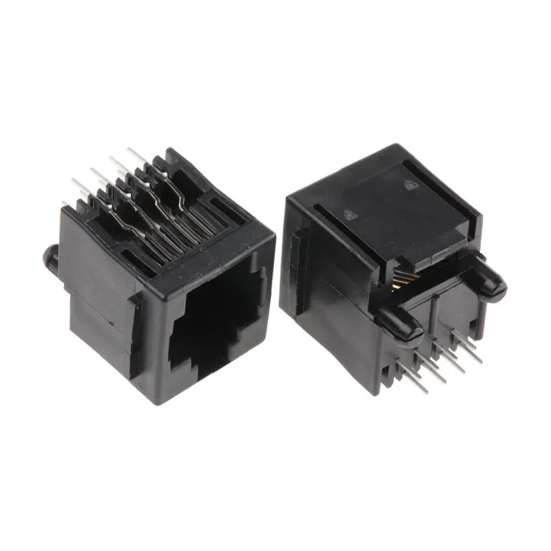 TE Connectivity RJ45 Socket Female Through Hole Cat3 Unshielded Straight 1 Port 8 Way 