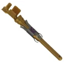 TE Connectivity Male Crimp Circular Connector Contact, Contact Size 16 mm, Wire Size 14, 18 AWG, 25A, Tin Plated 1-66361-4