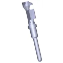 TE Connectivity AMPSEAL 16 Series Male Crimp Terminal 40A, 20 AWG Min Pin, 18 AWG Max, Nickel Plating 1924579-3