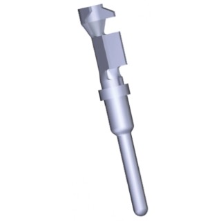 TE Connectivity AMPSEAL 16 Series Male Crimp Terminal 40A, 20 AWG Min Pin, 18 AWG Max, Nickel Plating 1924579-3