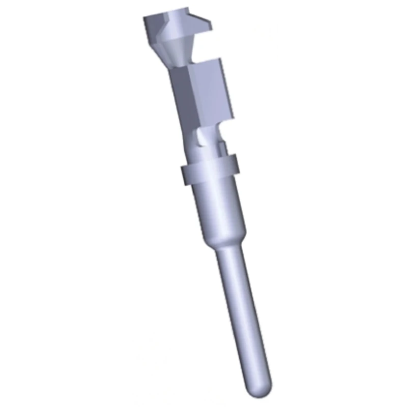 TE Connectivity AMPSEAL 16 Series Male Crimp Terminal 40A, 20 AWG Min Pin, 18 AWG Max, Nickel Plating 1924579-3