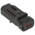 TE Connectivity AMPSEAL 16 Automotive Connector Female Black Cable 2 Way Crimp Termination 776428-3