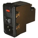 TE Connectivity IEC Filter Flange Mount 250V AC 10A 2-Pole 2 Fuse Faston PM0SXDHXB