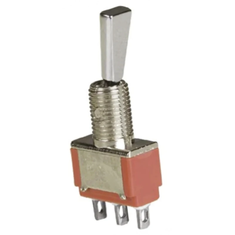 TE Connectivity Panel Mount Toggle Switch On-On SPDT Solder Terminal 28 V dc 120 V ac A101P3ZQ04