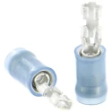 TE Connectivity PIDG FASTON .110 Blue Insulated Female Spade Connector Crimp 2.79 x 0.8 mm Tab Size 16 AWG to 14 AWG 640931-1