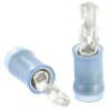 TE Connectivity PIDG FASTON .110 Blue Insulated Female Spade Connector Crimp 2.79 x 0.8 mm Tab Size 16 AWG to 14 AWG 640931-1