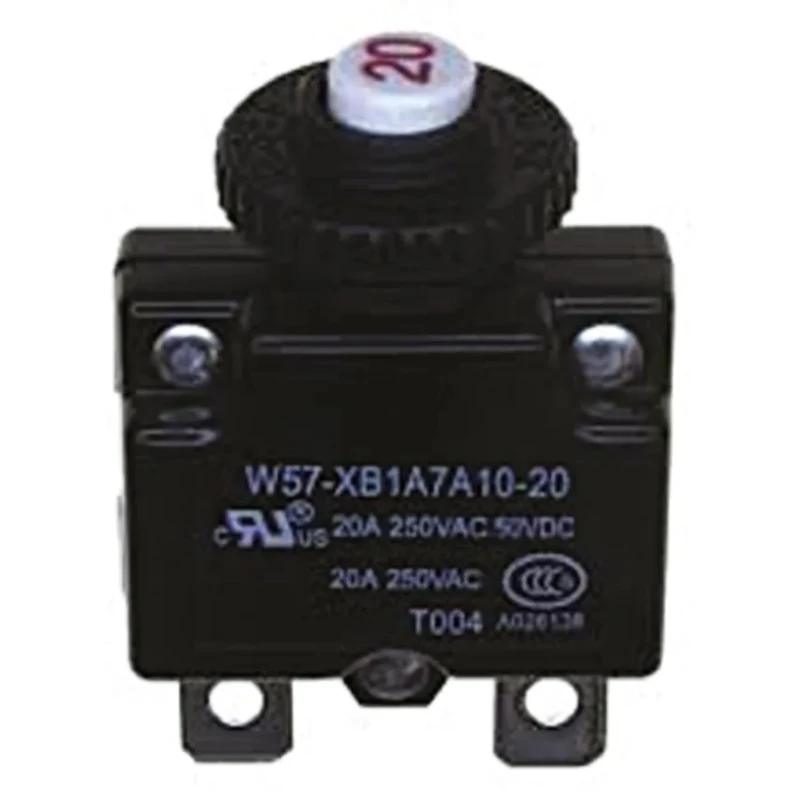 TE Connectivity Thermal Circuit Breaker 0 to +60 °C, 15A Current Rating, 1-Pole, Direct Mount W57-XB1A7A10-15