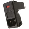 TE Connectivity P Series IEC Filter Snap-in Male Connector 250V AC 10A Dual Fuse PS000D000