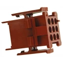 TE Connectivity Miniature Rectangular II Female Connector Housing 4.19 mm Pitch 9 Way 3 Row Straight 1-640511-0