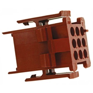 TE Connectivity Miniature Rectangular II Female Connector Housing 4.19 mm Pitch 9 Way 3 Row Straight 1-640511-0