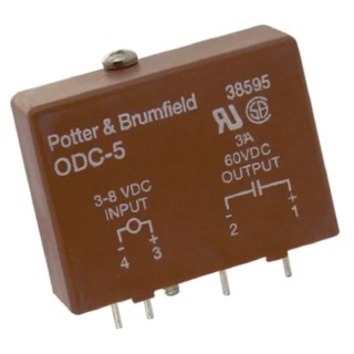 TE Connectivity Solid State Relay PCB Mount, 3 A Load Current, 60 V dc Load Voltage, 8 V dc Control ODC5