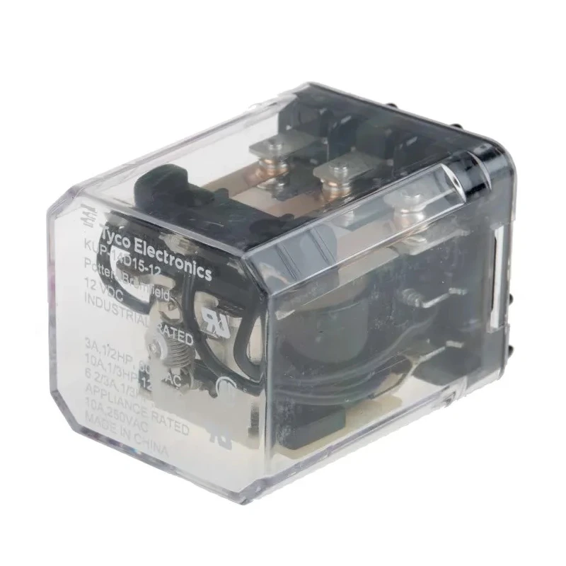 TE Connectivity Power Relay 12V DC Coil 10A Switching Current 3PDT KUP-14D15-12