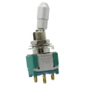 TE Connectivity Panel Mount Toggle Switch On-On SPDT Solder Terminal 28V DC 125V AC MTL106D