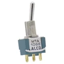 TE Connectivity Toggle Switch Panel Mount On-Off SPDT Solder Terminal 28 V dc 125 V ac MTA106D