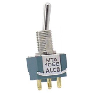 TE Connectivity Toggle Switch Panel Mount On-Off SPDT Solder Terminal 28 V dc 125 V ac MTA106D