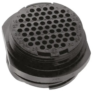 TE Connectivity Circular Connector 63 Contacts In-Line Socket Female CPC Series 205843-2