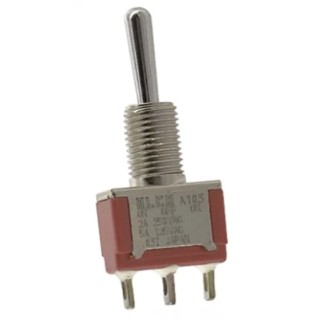 TE Connectivity Panel Mount Toggle Switch SPDT On-Off-On, Solder Terminal, 28 V dc, 125 V ac A103SYZQ04