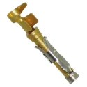 TE Connectivity Female Crimp Circular Connector Contact, Contact Size 16 mm, Wire Size 14, 18 AWG, 25A, 250V, Gold 1-66601-0