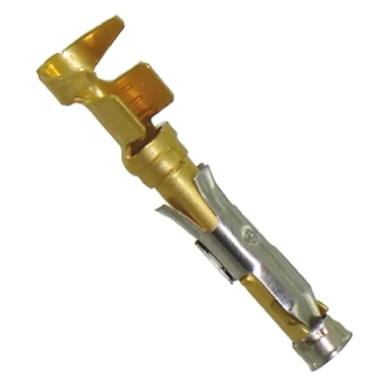 TE Connectivity Female Crimp Circular Connector Contact, Contact Size 16 mm, Wire Size 14, 18 AWG, 25A, 250V, Gold 1-66601-0