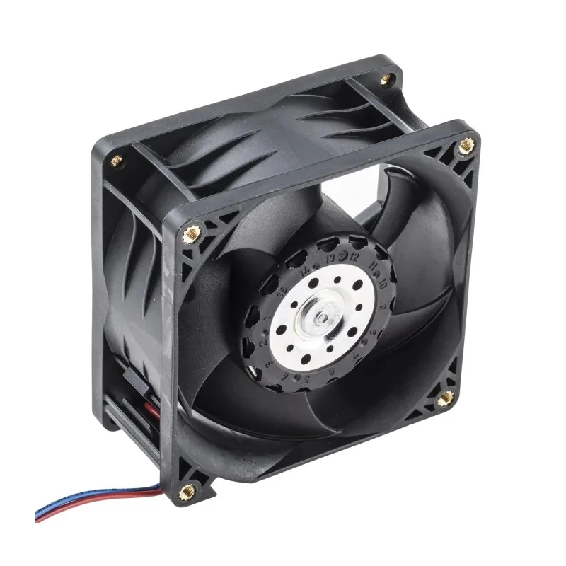 ebm-papst 8200 J Series Compact DC Axial Fan 24V DC 11W 132m³/h Air Flow IP68 80mm x 80mm x 38mm 