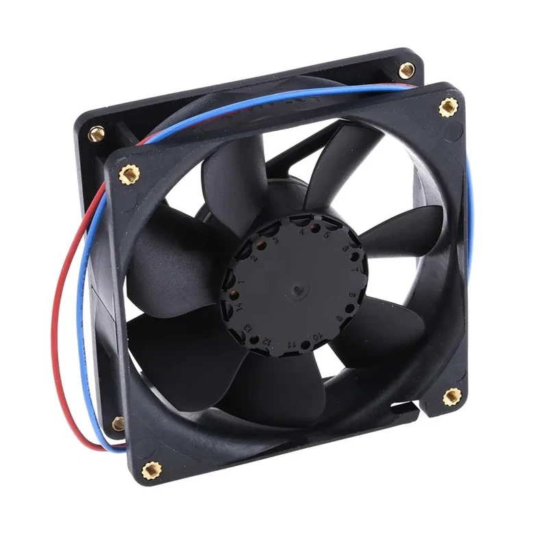 ebm-papst 8400 N Series Axial Fan 12V DC 2W Power 69 m³/h Airflow IP20 80 mm Frame Size 