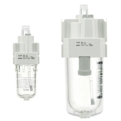 SMC 1/4 in Pneumatic Air Lubricator 1.5 Mpa Oil Capacity 55cm³ Polycarbonate Bowl AL30-F02-A