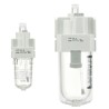 SMC 1/4 in Pneumatic Air Lubricator 1.5 Mpa Oil Capacity 55cm³ Polycarbonate Bowl AL30-F02-A