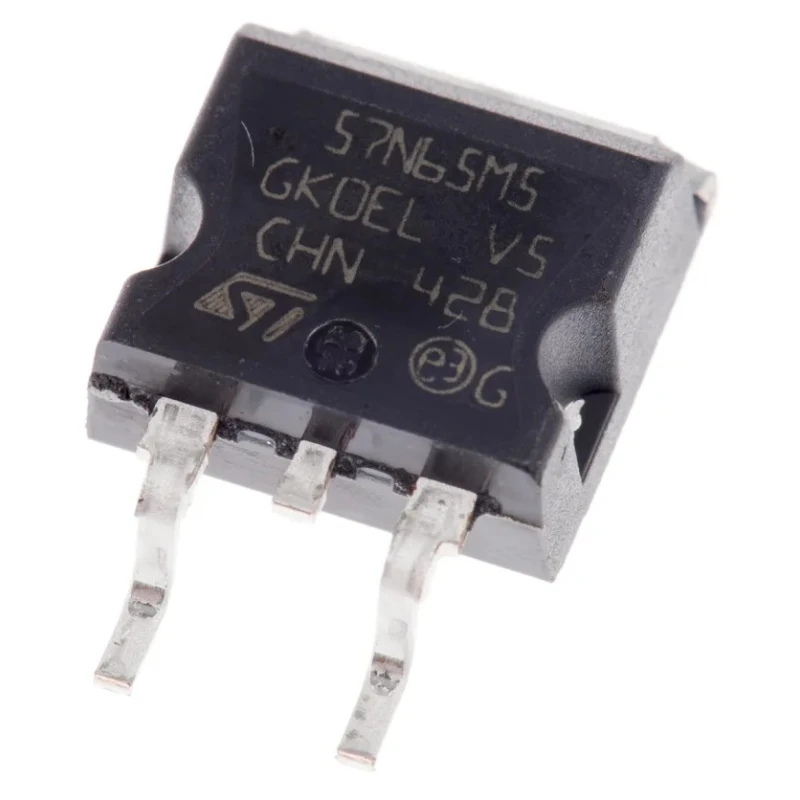 STMicroelectronics MDmesh M5 N-Channel MOSFET, 42 A, 710 V Enhancement Mode, 3-Pin TO-263 Package STB57N65M5